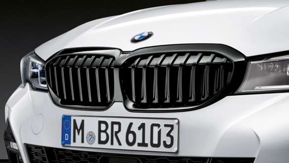 BMW 3 Series Saloon (G20), M Performance kidney grille black high-gloss BMW 3 Series Saloon (G20), M Performance kidney grille black high-gloss