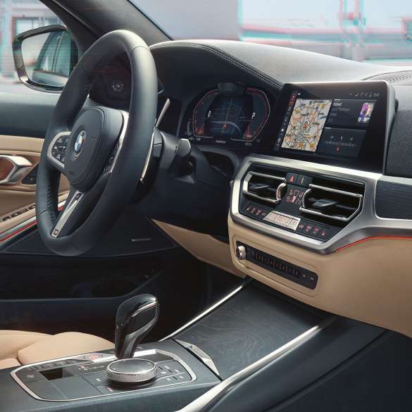 BMW 3 Series Touring, shot of the cockpit BMW 3 Series Touring, shot of the cockpit taken from passenger side