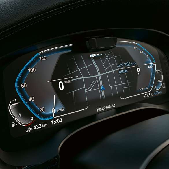 Information display BMW 5 Series Touring G31 Information display BMW 5 Series Touring G31 Facelift 2020 Sophisto Grey close-up interior