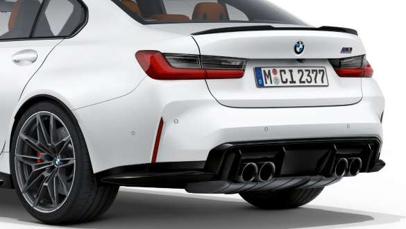 BMW M3 Competition Saloon G80 2020 Frozen Brilliant White metallic Rear design rear view