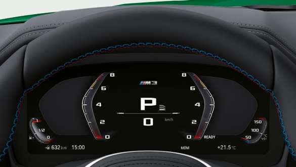 BMW M3 Saloon G80 2020 M specific instrument cluster interior