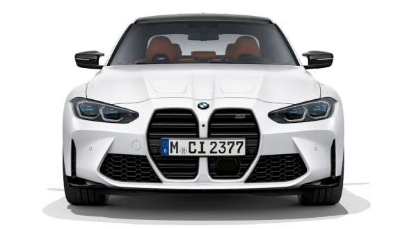 Front design BMW M3 Competition Saloon Frozen Brilliant White metallic G80 2020 BMW M3 Competition Saloon G80 2020 Frozen Brilliant White metallic Front design front view