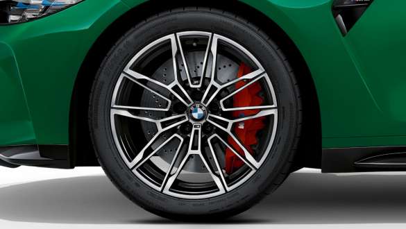 19"/20" M forged wheels 825 M Bicolour Black BMW M3 Saloon G80 2020 BMW M3 Saloon G80 2020 19"/20" M forged wheels 825 M Bicolour Black close-up wheel