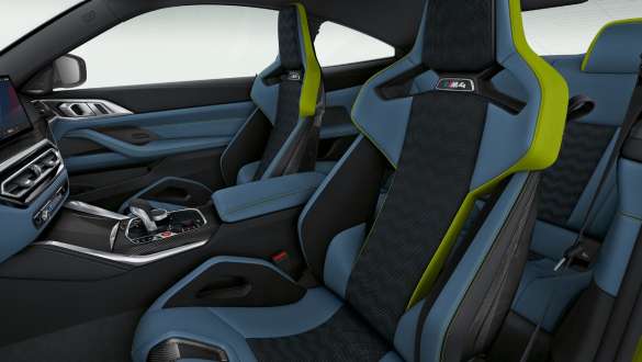 M Carbon bucket seats BMW M4 Competition Coupé G82 2020 Sao Paulo Yellow BMW M4 Competition Coupé G82 2020 Sao Paulo Yellow M Carbon bucket seats interior
