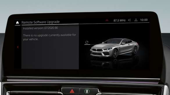 Remote Software Upgrade BMW 8 Series Coupé M Models F92 LCI Facelift 2022 BMW 8 Series Coupé M Models F92 LCI Facelift 2022 Remote Software Upgrade Control Display