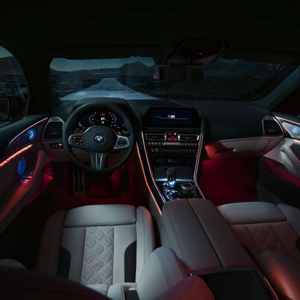 BMW M8 Gran Coupé Competition interior BMW M8 Gran Coupé Competition with M sport seats F93 2020 interior