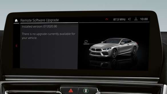Remote Software Upgrade BMW 8 Series Gran Coupé M Models F93 LCI Facelift 2022 BMW 8 Series Gran Coupé M Models F93 LCI Facelift 2022 Remote Software Upgrade Control Display