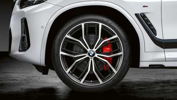BMW X4 G02 BMW X4 G02 21-inch M Performance forged wheel Y-spoke 701 M Bicolor 2021 BMW X4 G02 21-inch M Performance forged wheel Y-spoke 701 M Bicolor (Black matt, gloss milled) 2021