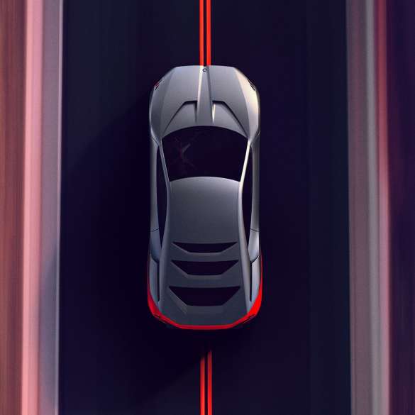 BMW Vision M NEXT, topview, driving BMW Vision M NEXT, topview, driving