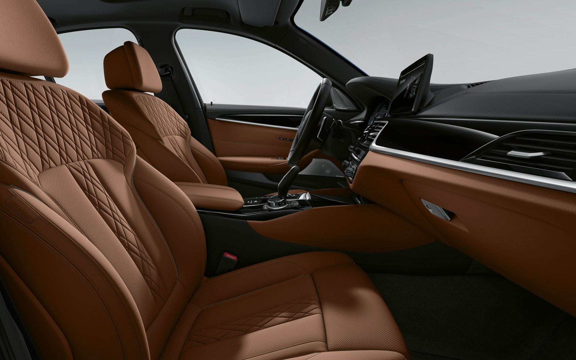 BMW 5 Series Saloon G30 LCI interior in BMW Individual Full Merino leather – Tartufo BMW 5 Series Saloon G30 Facelift 2020 interior in BMW Individual Full Merino leather – Tartufo
