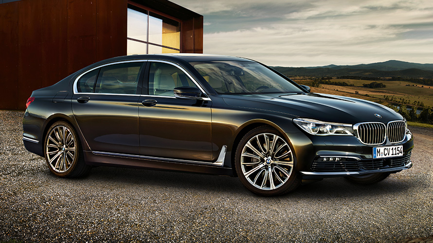 BMW 7 series Saloon (G12) 7/8 side view standing BMW 7 series Saloon (G12) 7/8 side view standing