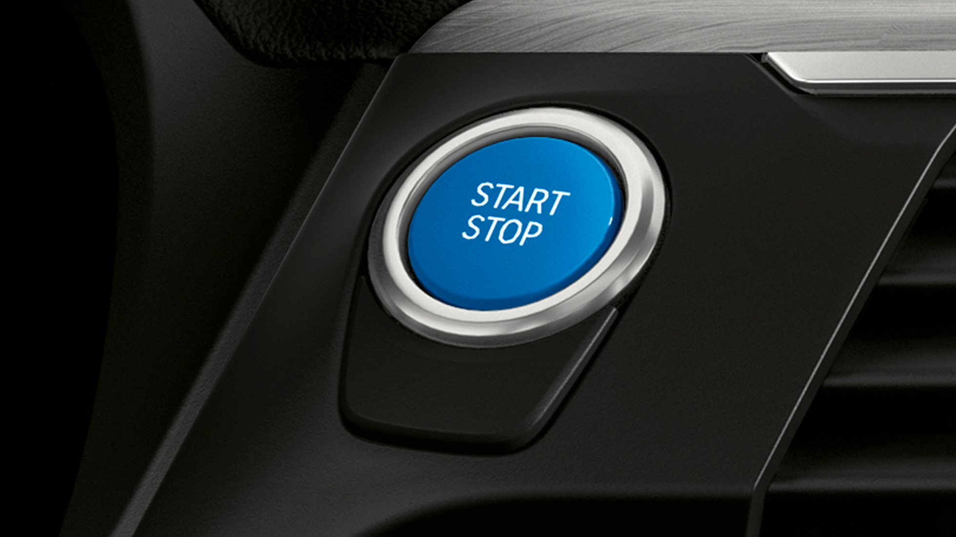 Start/Stop button in BMW i Blue BMW iX3 G08 Start/Stop button in BMW i Blue BMW iX3 G08 2020