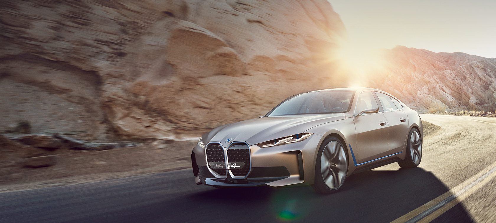 BMW Concept i4 2020 G26 BMW Concept i4 2020 G26 Electric car fully electric BMW Gran Coupé
