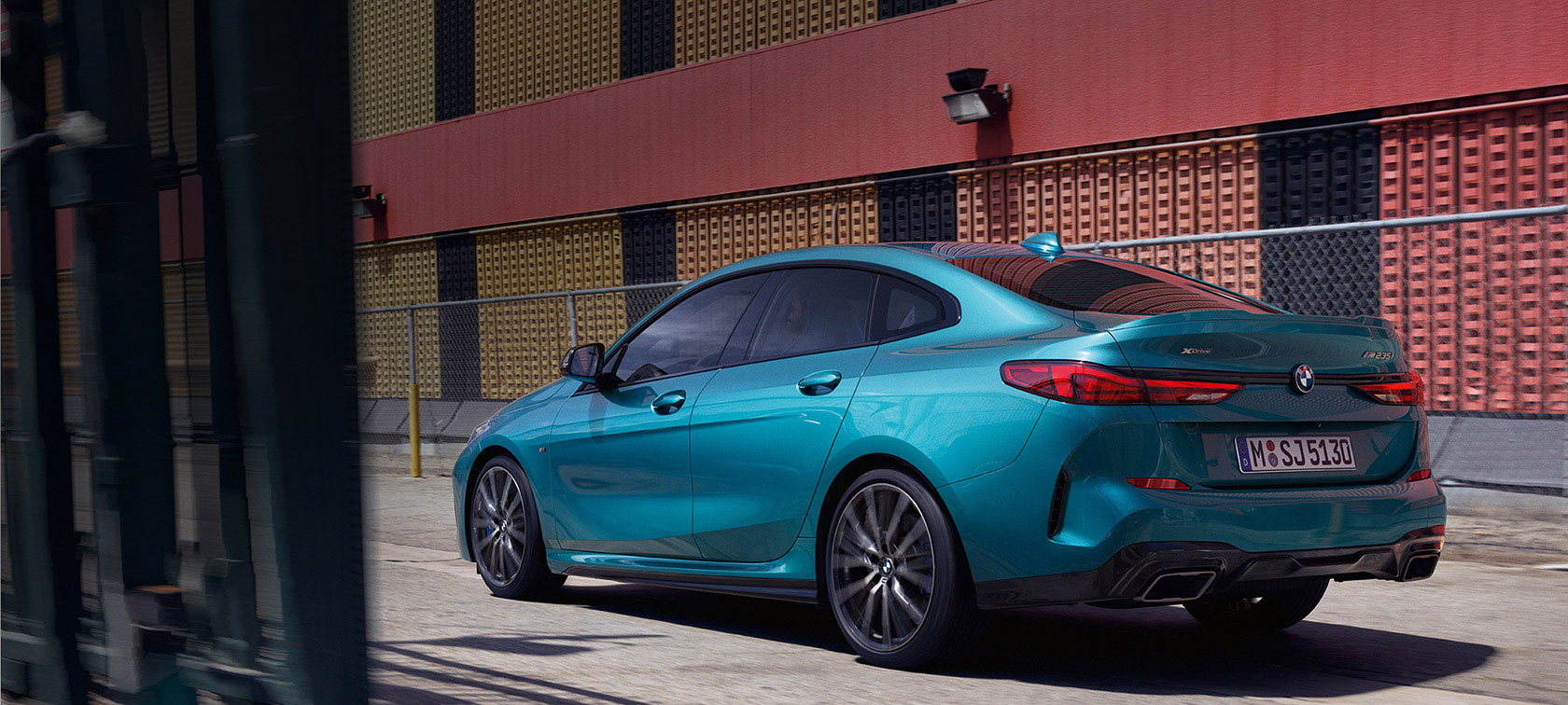BMW 2 Series Gran Coupé rear 3/4 view BMW 2 Series Gran Coupé rear 3/4 view