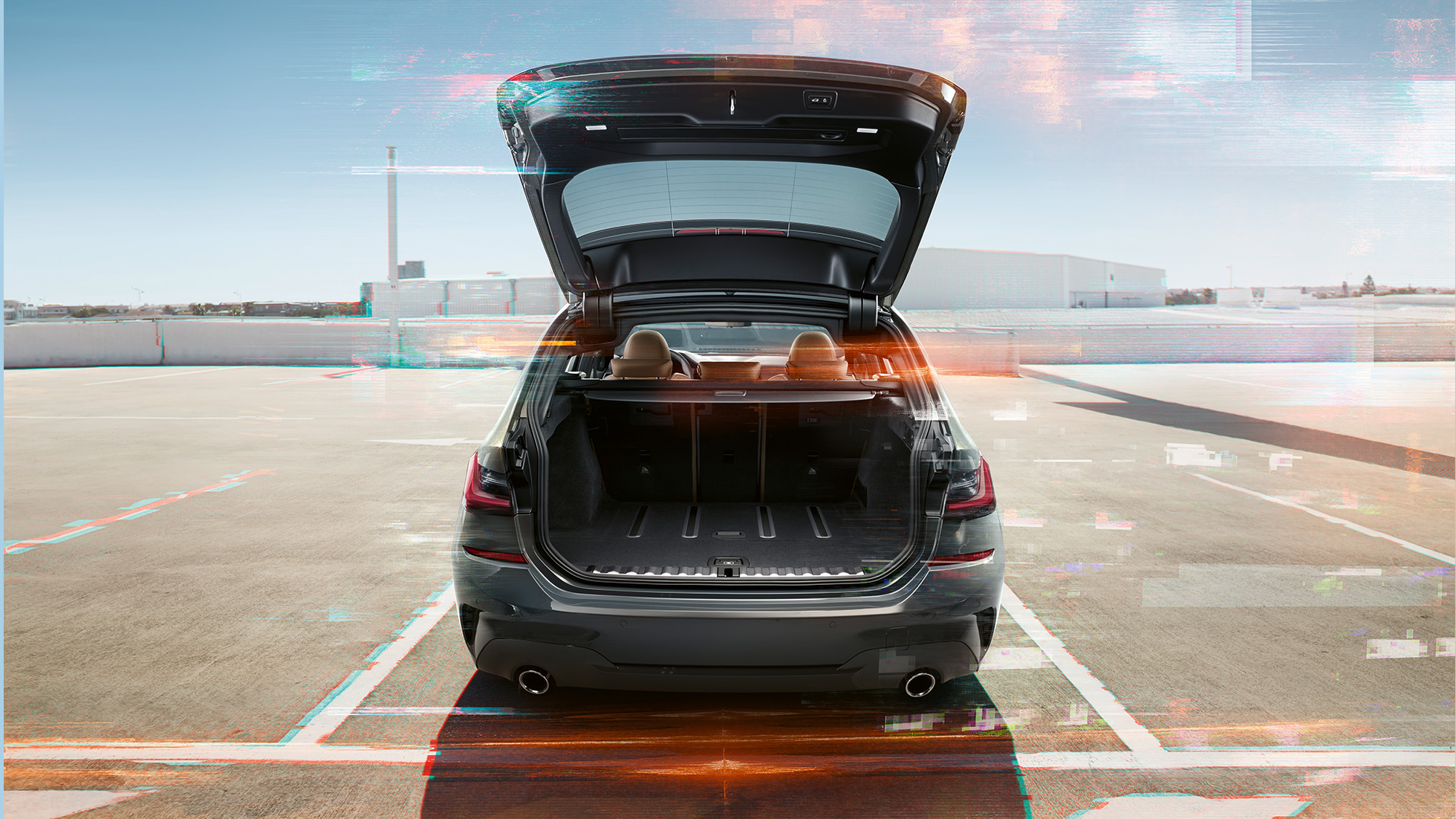 BMW 3 Series Touring rear window open BMW 3 Series Touring rear window open