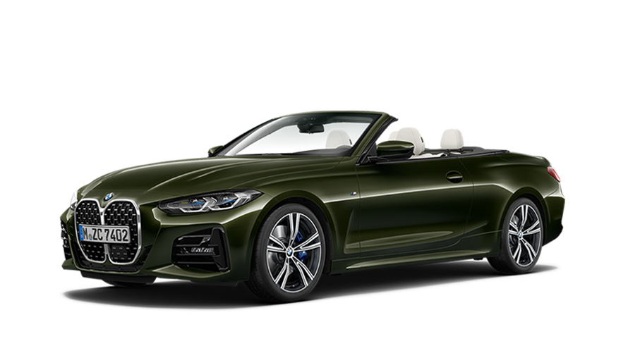 BMW 4 Series Convertible BMW 4 Series BMW 4 Series Convertible G23 three-quarter side view