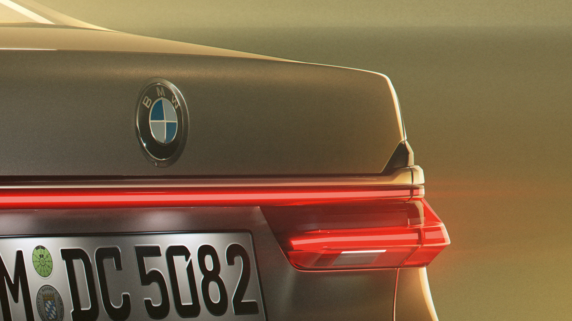 BMW 7 Series Sedan 750Li badge BMW 7 Series Sedan: close-up of 750Li badge on the rear
