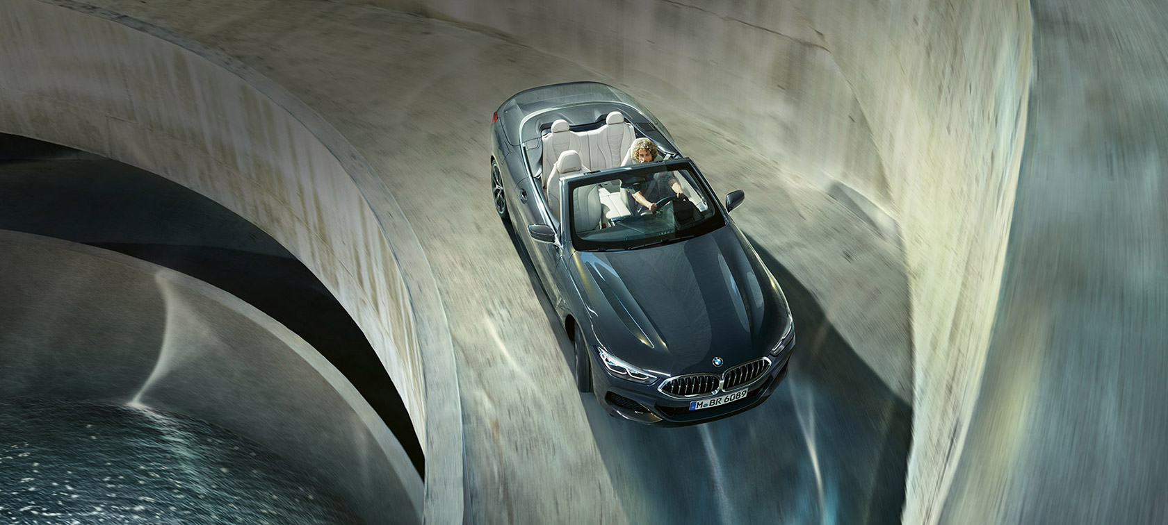 BMW 8 Series Convertible open roof BMW 8 Series Convertible open roof