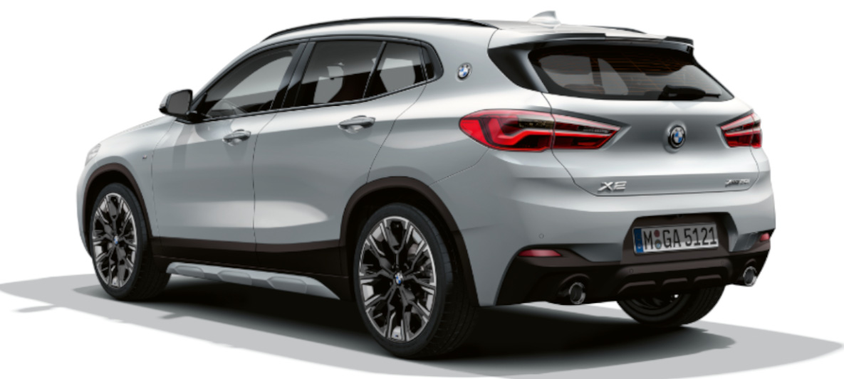 Rear view BMW X2 F39 BMW X2 F39 Brooklyn Grey rear view
