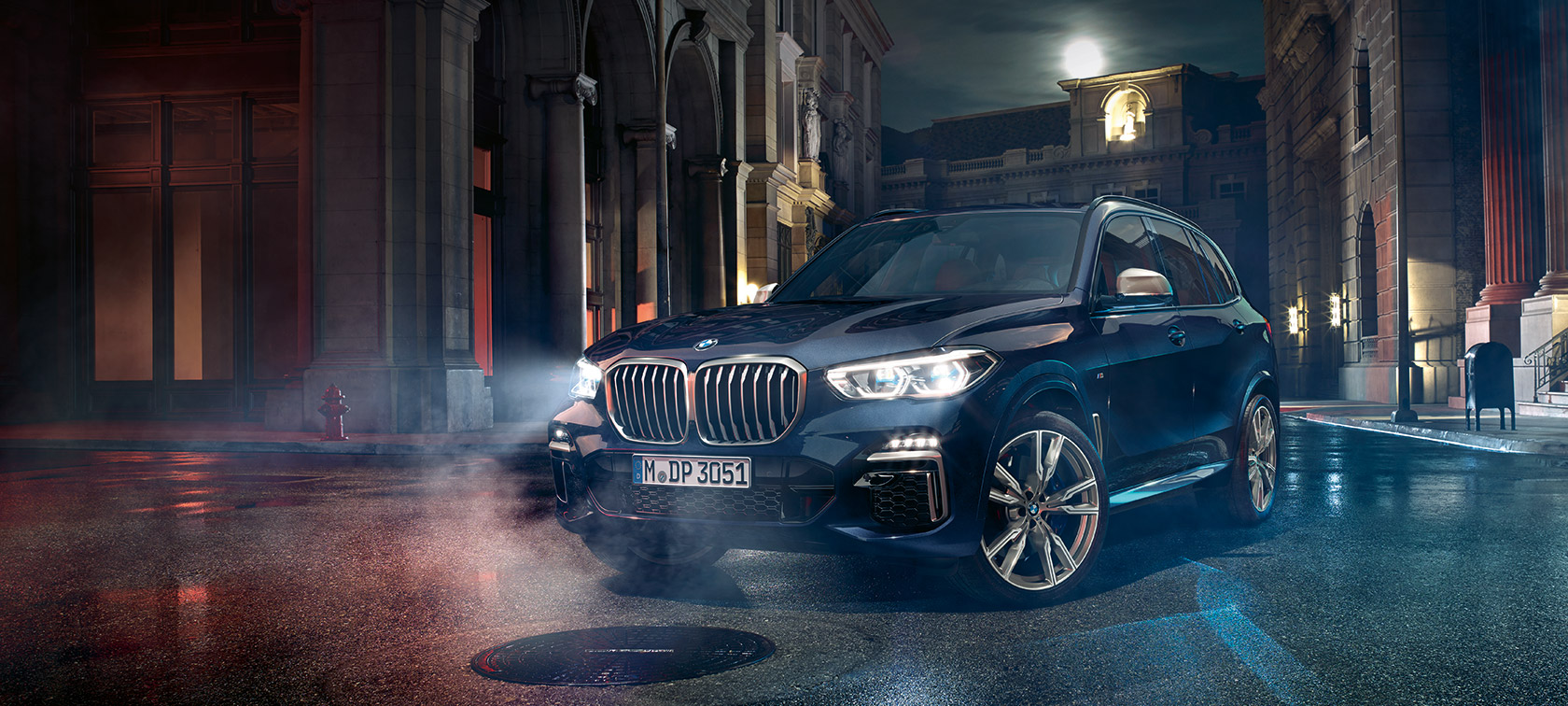 The BMW X5 M50i The BMW X5 M50i