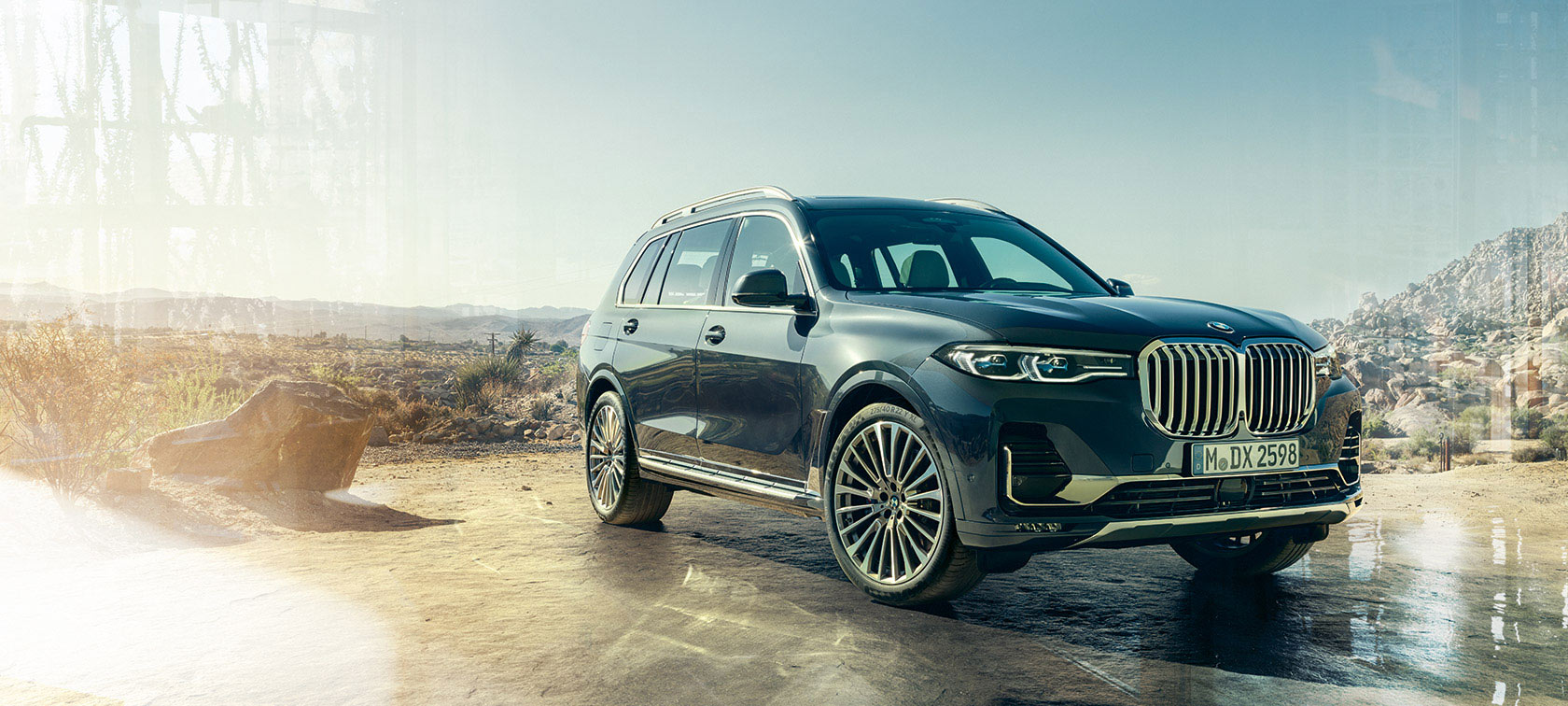 BMW X7 front 3/4 view BMW X7 front 3/4 view