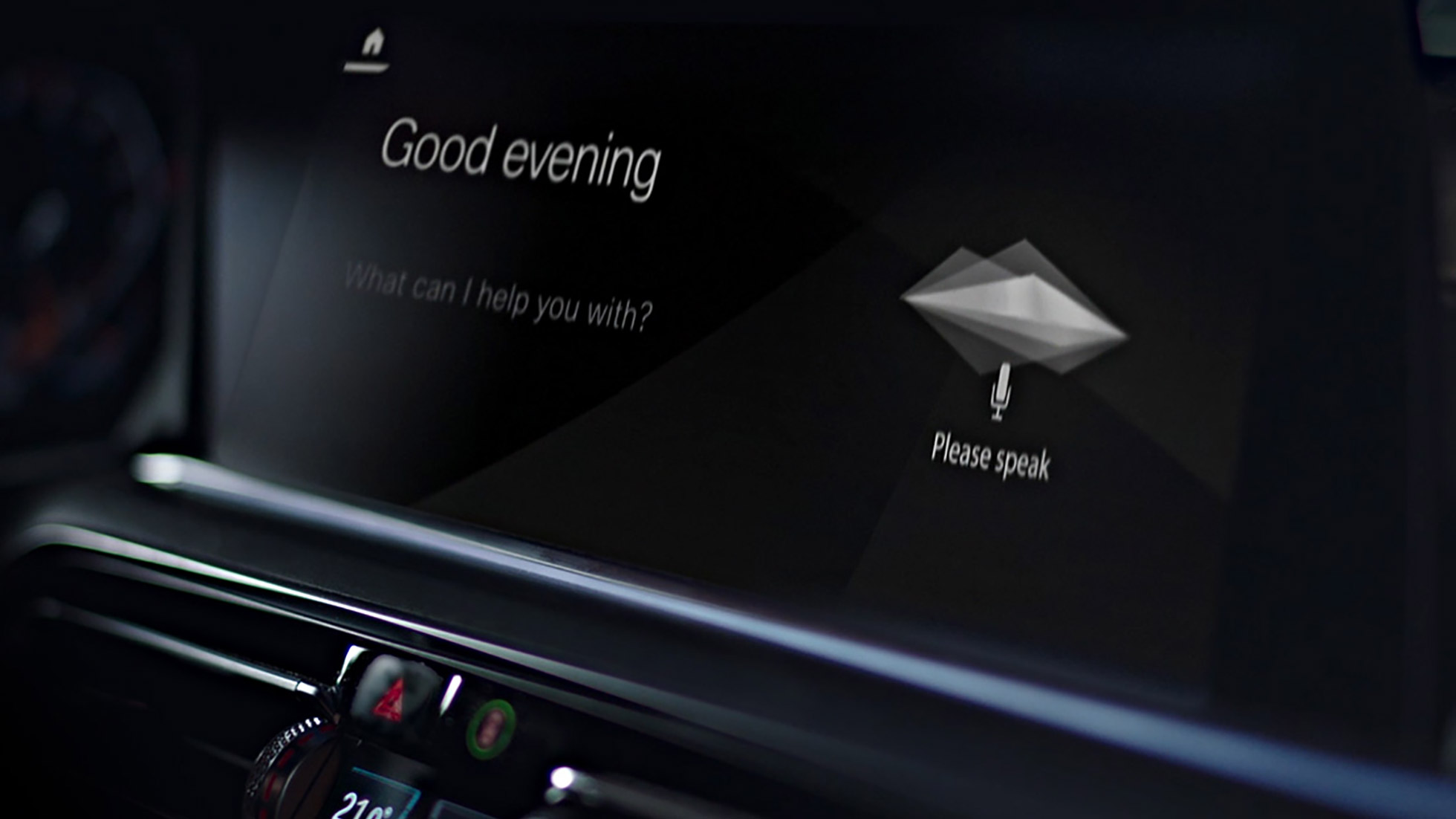 Intelligent Personal Assistant Intelligent Personal Assistant: Close-up of iDrive Displays