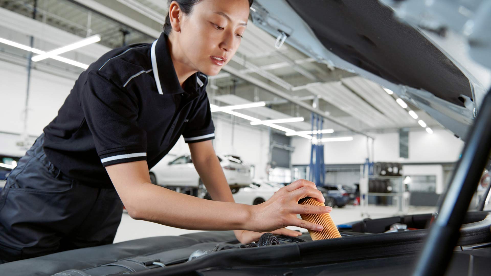 Electric car servicing