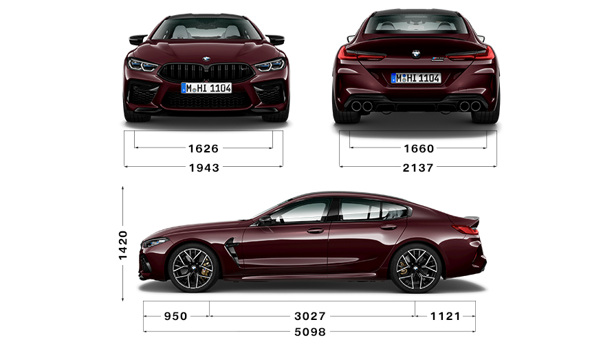 Bmw M8 Competition Gran Coupe Technical Data New Vehicles Bmw Uk