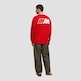 BMW M Reverse Logo Oversized Sweatshirt  Red
