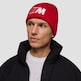 BMW M Contrast Logo Beanie  Red