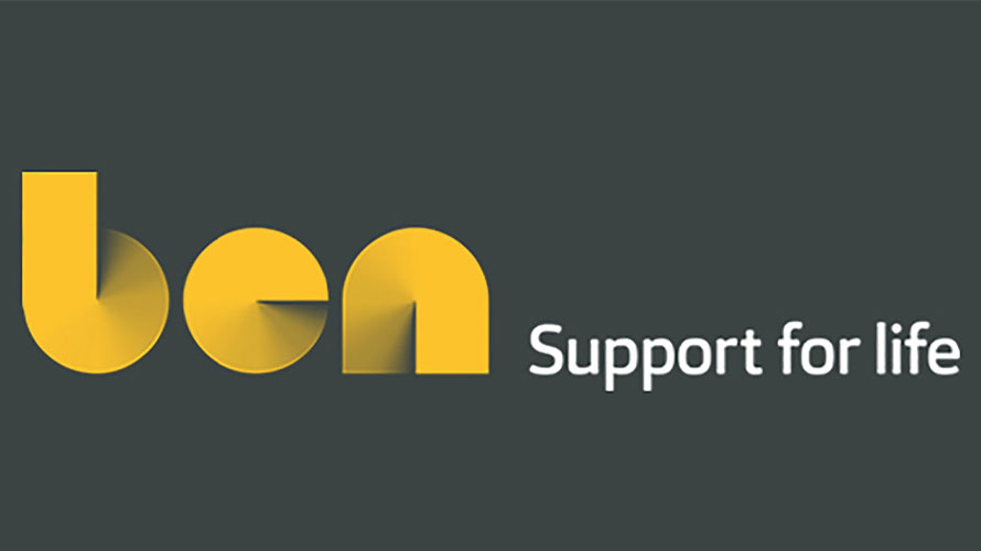 BEN. Support for life Ben logo