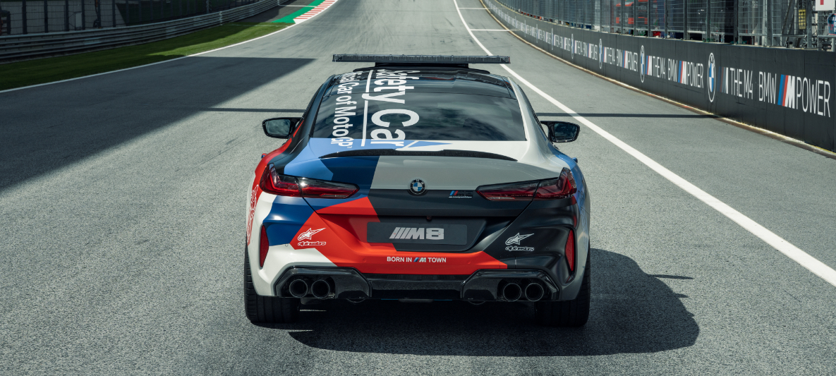 BMW M MotoGP Safety Car rear shot